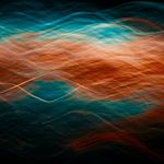 Abstract energy flow symbol